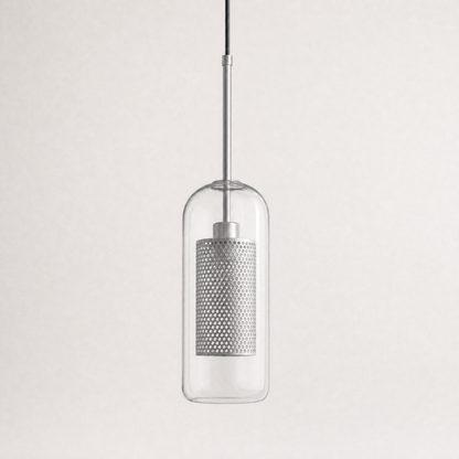 Glass Globe Pendant Light with Brass Fitting