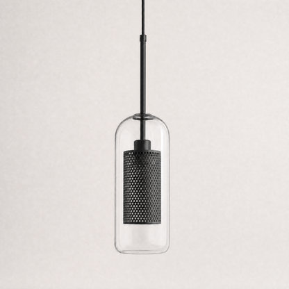 Glass Globe Pendant Light with Brass Fitting