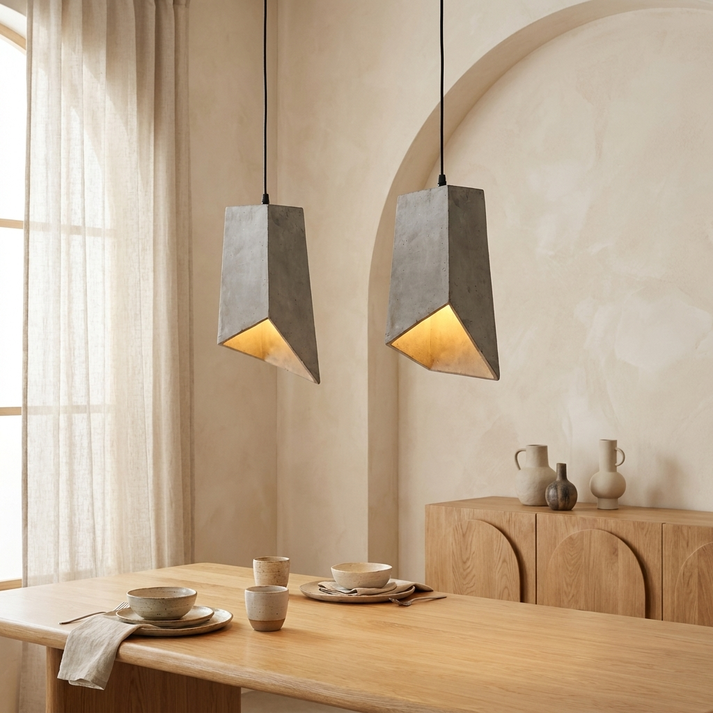 Concrete Arch Pendant Light