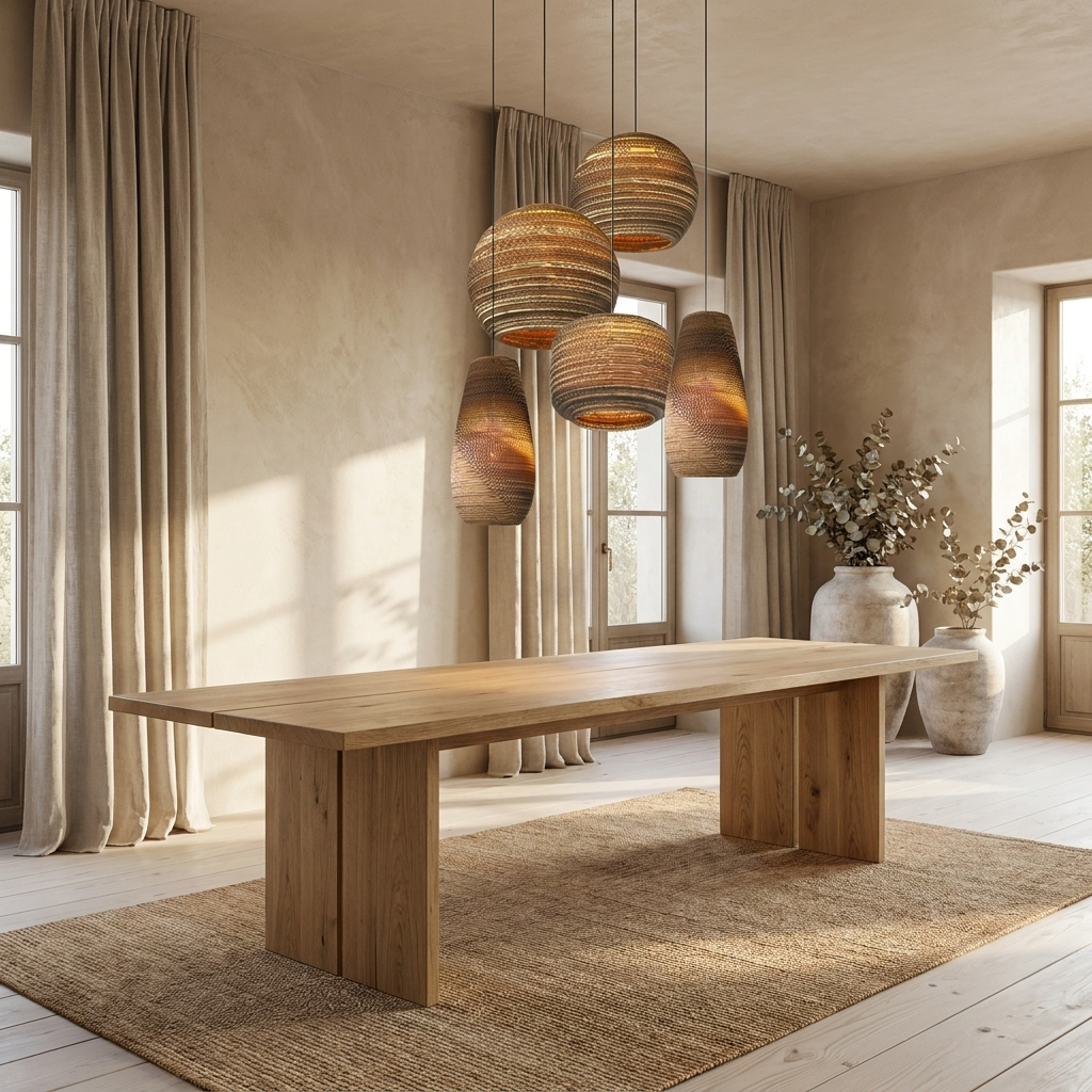 Corrugated Paper Pendant Light